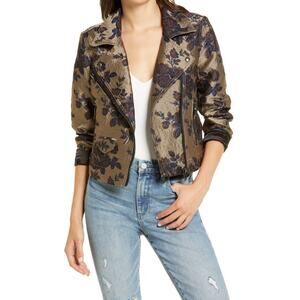 Blank NYC NWT Floral Moto Jacket